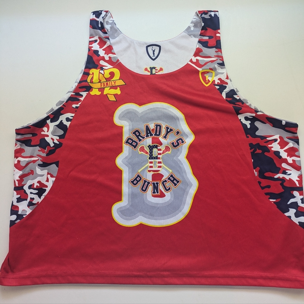 Reversible Brady's Bunch Lacrosse tank top Men's size XL